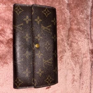 Louis Vuitton Brown and Gold Monogram Clutch